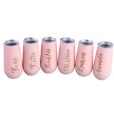 Personalized 6 oz Tumbler, Pink Stainless Steel Bottle Your Name Vacuum Insulated Cup
