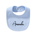Personalized Baby Teething Bib with Customized Name Text First Birthday Party Favor