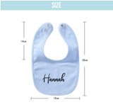 Personalized Baby Teething Bib with Customized Name Text First Birthday Party Favor