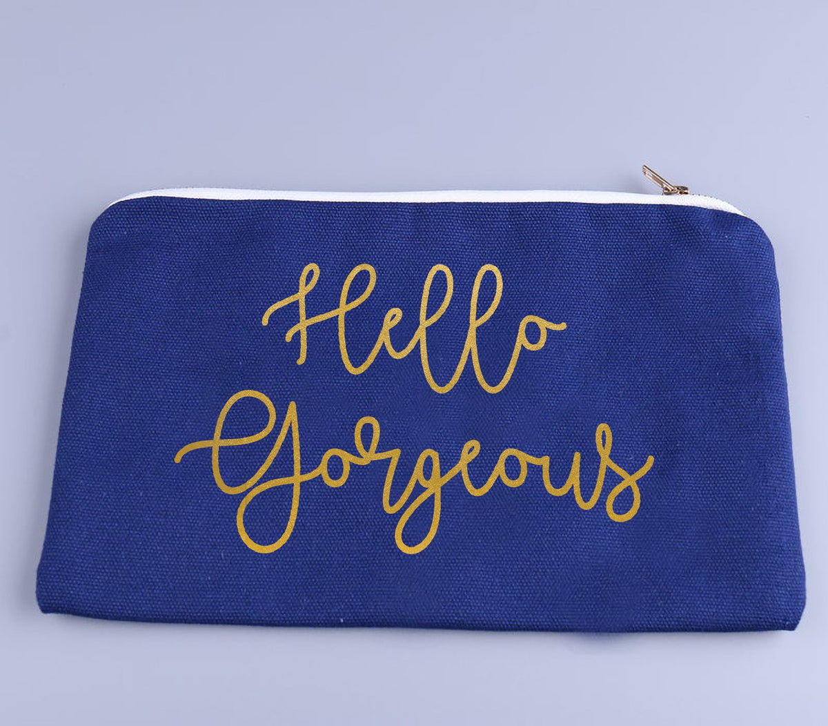 H Canvas Makeup Bag – Glimsbee