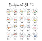 Personalized Compact Mirror Your Text Floral Bouquet Watercolor Wedding Gifts for Her