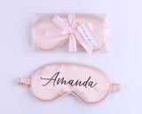 Personalized Satin Sleep Mask with Gift Box Your Name