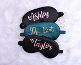 Personalized Satin Sleep Mask, Wedding Bachelorette Party Favors