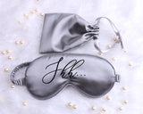 Personalized Satin Sleep Mask, Bridal Shower Party Flower Girl Gift
