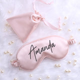 Personalized Satin Sleep Mask, Your Name Nanny Mother's Day Gift