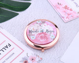 Bride to Be Compact Mirror Bridesmaid Gifts Wedding Favors