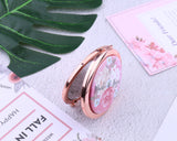 Bridesmaid Gifts Rose Gold Floral Pocket Mirrors Wedding