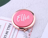 Personalized Compact Mirror Floral Makeup Mirror Teacher Gift