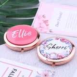 Personalized Compact Mirror Bridal Party Shower Anniversary Gift
