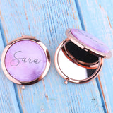 Personalized Compact Mirror with 2x Magnificatio Mother's Day Gift
