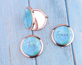 Personalized Compact Mirror with 2x Magnificatio Mother's Day Gift