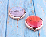 Personalized Compact Mirror with 2x Magnificatio Mother's Day Gift