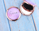 Personalized Compact Mirror with 2x Magnificatio Mother's Day Gift