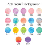 Personalized Compact Mirror Watercolor Bridesmaid Bachelorette Gift