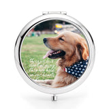 Personalized Compact Mirror For Dog Lover Pet Memorial Present