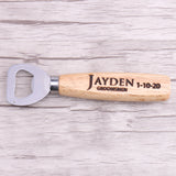 Personalized Wood Bottle Opener Wedding Groomsmen Father Gift