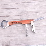 Personalized Father's Day Gift Bottle Opener Corkscrew Multi-Purpose Tool