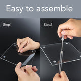 Set of 3 Acrylic Donut Stands, Donut Wall with Personalized Text Bagel Display Stand Towel