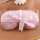Satin Sleep Mask with Gift Box Ribbon Tag Wedding Favor