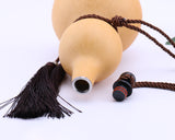 Natural Dried Gourd Water Bottle with Lid Hollow Calabash Chinese Pumpkin Drinks Holder