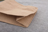 5x Bridesmaid Gift Bag Burlap Tote Beach Travel Jute Satin Bow Wedding Shopping Bag
