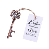 50x Wedding Favors Rustic Key Shaped Bottle Openers with Escort Cards Bridal Shower Bachelorette Gifts