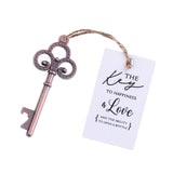50x Wedding Favors Rustic Key Shaped Bottle Openers with Escort Cards Bridal Shower Bachelorette Gifts