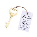 50x Wedding Favors Gold Skeleton Keys Bottle Openers with Escort Cards Bridal Shower Bachelorette Gifts