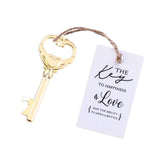50x Wedding Favors Gold Skeleton Keys Bottle Openers with Escort Cards Bridal Shower Bachelorette Gifts