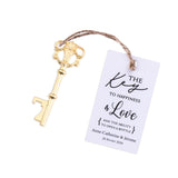50x Wedding Favors Gold Skeleton Keys Bottle Openers with Escort Cards Bridal Shower Bachelorette Gifts
