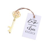 50x Wedding Favors Gold Skeleton Keys Bottle Openers with Escort Cards Bridal Shower Bachelorette Gifts