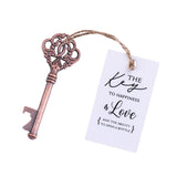 50x Wedding Favors Rustic Key Shaped Bottle Openers with Escort Cards Bridal Shower Bachelorette Gifts