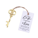 50x Wedding Favors Gold Skeleton Keys Bottle Openers with Escort Cards Bridal Shower Bachelorette Gifts