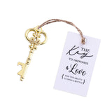 50x Wedding Favors Gold Skeleton Keys Bottle Openers with Escort Cards Bridal Shower Bachelorette Gifts