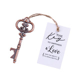50x Wedding Favors Rustic Key Shaped Bottle Openers with Escort Cards Bridal Shower Bachelorette Gifts