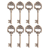 50x Wedding Favors Sets Vintage Silver Skeleton Keys Bottle Openers with Gold Candy Boxes Escort Cards Groosmen Gifts