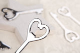 40x Silver Large Bottle Openers Skeleton Keys Shiny Wedding Favors Bridesmaid Gifts