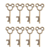 50x Wedding Favors Sets Vintage Silver Skeleton Keys Bottle Openers with Gold Candy Boxes Escort Cards Groosmen Gifts