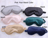 Personalized Satin Sleep Mask, Bridesmaid Bachelorette Gift