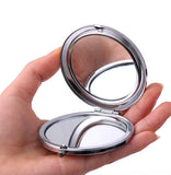 Floral Initial Compact Mirror, Your Name or Monogram Roses Vine Bridesmaid Proposal