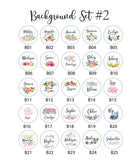 Personalized Floral Compact Mirror Bridesmaid Proposal Gift, Monogram Initials Wedding