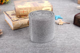 Wedding Crystal Rhinestone Table Runner For Christmas Party 4" Mesh Roll
