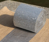 Wedding Crystal Rhinestone Table Runner For Christmas Party 4" Mesh Roll