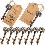 wadbeev® 50pcs Wedding Favor Skeleton Key Bottle Opener and Escort Card (NBOC-BT)