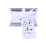 50x Wedding Favors Skeleton Keys Bottle Openers with Silver Candy Boxes Thank You Cards Bridal Shower Rustic Gifts