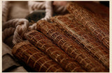 Handwoven Natural Ramie Curtain Drape Wind Blinds Roller Linen Rustic Noren Backdrop