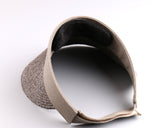 Natural Raffia Visor Straw Woven Sun Hat Braid Beach Sports Baseball Cap Bridesmaid Gift