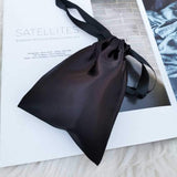 Personalized Satin Drawstring Gift Bag Jewelry Pouch Wedding Favor Party Candy Bag