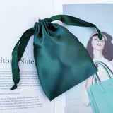 Personalized Satin Drawstring Gift Bag Jewelry Pouch Wedding Favor Party Candy Bag