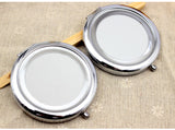 Personalized Compact Mirror Bridesmaid Gift Custom Image Gift for Her 2x Magnification